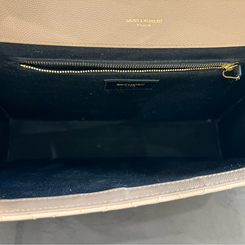 Saint Laurent Classic Monogram Envelope Satchel Mixed Matelasse Leather Large - Picture 12 of 17